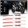 YM E-Bright Luce di Striscia Automotive LED Può Tagliare Underwater Ocean LED Illuminazione Moto Camion Golf Auto Indoor ed Outdoor Impermeabile IP68 24 pollici 72SMD 12V (4 pezzi)