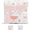 Interbaby Copertina Neonato Elefante rosa in tessuto Sherpa