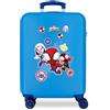 Marvel Spiderman Go webs go Valigia da cabina blu 38x55x20 cm ABS rigido Chiusura a combinazione laterale 34L 2 kg 4 doppie ruote Bagaglio a mano