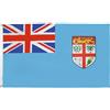AZ FLAG Bandiera Figi 90x60 cm Figiana Poliestere 100D 2 Occhielli | Uso interno ed esterno bandiera decorativa Fiji doppie cuciture e bordi rinforzati con occhielli metallici