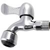 AERZETIX - Cannella rubinetto di parete 1/2'' con aeratore per acqua fredda - rubinetto esterno 1/2'' a parete - nichelato - C50171