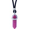 ASTER ALHELÍ Ciondolo da Uomo e da Donna Placcato in Argento con Pietra Energetica Naturale e Zamak - Collana Amuleto di Protezione con Gemme Curative - Ideale per i Regali (Agata rosa)