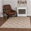 Livabliss Vannes Tappeto Salotto Moderno per Casa, Sala da Pranzo e Cucina Tappeto Geometrico Astratti Neutri Aztechi Stile Boho, leggera da Pulire, Ampio 160x213cm, Marrone e Beige