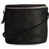 Fred de la Bretoniere Frb0243 Crossbody Printed Suede, Borsa Donna, Nero, Einheitsgröße