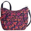 Travelon Borsa a Secchiello a Tracolla Classica antifurto, Unisex-Adulto, Dipinto Floreale, 14' x 11" x 4"