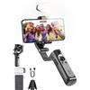 hohem iSteady XE Kit Smartphone Stabilizzatore, Gimbal Pieghevole per Telefono a 3 Assi con Luce di Riempimento Magnetica, per iPhone/Android, Stabilizzatore Vlog per Registrazione Video, Carico 280g