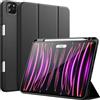 JETech Custodia per iPad Pro 11 Pollici (Modello 2022/2021/2020), con Portapenne, Supporta la Ricarica di Pencil 2a Gen, Cover Tablet Sottile con Retro in Morbido TPU (Nero)
