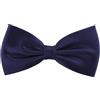 TigerTie papillon di seta - in blu marino blu nero Uni