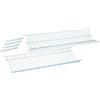Sauvic Set scolapiatti e gocciolatoio in acciaio plastificato bianco per armadi da 65 cm