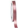 Präsent - Nastro di raso glitterato rosa antico oro 20 m rotolo 15 mm larghezza