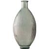 H&H Ares Rayas Vaso in Vetro Ricilcato 100%, Rigato, Grigio, 59cm