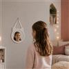 Jungle Empire Specchio da Parete a forma di Gatto - Specchio per la cameretta dei bambini o per il bagno - Regalo Bambini - Bianco