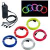 COVVY 5 * 1m EL Wire LED Neon Flessibile Elettroluminescente Filo EL Fili Super Luminoso Stroboscopico Controllo di o Abito Cosplay Festa Halloween Natale Party Carnevale Decorazione (Colore)