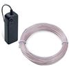 COVVY EL Wire LED Neon Flessibile Elettroluminescente Filo EL Fili Super Luminoso Stroboscopico Controllo di o Abito Cosplay Festa Halloween Natale Party Carnevale Decorazione (Blu ghiacciato, 5M)