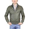 Alberto Zaccagnini Giacca in pelle da uomo | Bomber da uomo in vera pelle made in italy | Giubbotto autunnale | AZ0089 (46, Oliva)