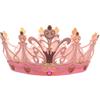 Liontouch - Corona da Regina Rosa per Ragazze | Età 3-8 - Misura Regolabile | Accessorio per Giochi di Ruolo, Travestimenti, Costumi Regali, Abiti a Tema per Bimbe | Realizzata in Gommapiuma Durevole