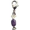 INNSPIRO Ciondolo metallico NICE CHARMS caramello viola con moschettone 5x17mm. 25u., 11x15mm., Metallo, Nessuna pietra preziosa