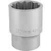 Draper T-MM/B 3/4 - Bussola a 12 punti (32 mm), blu, 32 mm