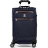 Travelpro Platinum Elite Softside Expandable Carry on Luggage, 8 Wheel Spinner Suitcase, USB Port, Suiter, Men and Women, True Navy Blue, Carry On 21-Inch