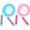 Flintronic Corda per Saltare Bambino, 2 Pezzi Corda Da Salto Regolabile, 2,6 m Salto della Corde con la Maniglia di Schiuma, Bambini Saltando Corda per Fitness, Perdita di Peso, Allenamento, Blu&Rosa