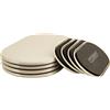 SUPER SLIDERS SuperSliders, feltrini per mobili e pavimenti duri, confezione da 4 pezzi, forma ovale, 4704395N