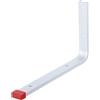 Alberts 805517 - Gancio da parete, disponibile in diverse versioni, dritto, alluminio, profondità 230 mm, altezza 130 mm