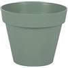 EDA - Vaso da fiori rotondo Toscana Ø 20 cm - Volume 3 L - Ø 20 x H.17 cm - Verde alloro