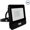 V-TAC FARO LED NERO 20W B.NATURALE CON CHIP SAMSUNG E SENSORE DI MOVIMENTO CAVO 1M VT-128S-LED20284