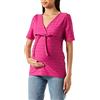 Noppies Top Arua Nursing-Maglietta a Maniche Corte T-Shirt, Fucsia Red-N047, 44 Donna