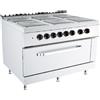 Giavazzi Cucina Elettrica con Forno Elettrico ECO LINE - Kusina by Giavazzi - G9K212E - Serie 900 - 6 Fuochi - Pot. 27 kW - Dim. 120x90x90 cm