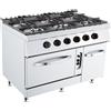 Giavazzi Cucina a Gas con Forno a Gas ECO LINE - Kusina by Giavazzi - G7K211G - Serie 700 - 6 Fuochi - Pot. 45 kW - Dim. 120x73x90 cm