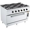 Giavazzi Cucina a Gas con Forno Elettrico ECO LINE - Kusina by Giavazzi - G7K212G - Serie 700 - 6 Fuochi - Pot. 49 kW - Dim. 120x73x90 cm