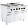 LineaBase 700 CUCINA BASE 4 FUOCHI GAS SU FORNO ELETTRICO