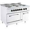 Giavazzi Cucina Elettrica Giavazzi ECO LINE - Kusina by Giavazzi - G7K211E - Serie 700 - 6 Fuochi - Pot. 12,3 kW - Dim. 120x73x90 cm