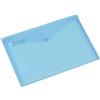 Rexel Busta Portadocumenti in Plastica A4, Chiusura con Bottone, Blu, 6 Unità, 5 Pezzi