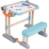 SMOBY Banco Scuola Evolutivo Space 2 in 1 - 80 Accessori