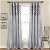 Lush Decor, Circle Dream, Set di tende da finestra per soggiorno, sala da pranzo, camera da letto (1 paio), 137 cm di larghezza x 213 cm di altezza, colore grigio chiaro