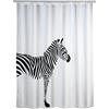 WENKO Tenda doccia antimuffa Wild - antibatterica, lavabile, Poliestere, 180 x 200 cm, Bianco