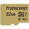 Transcend TS32GUSD500S microSDHC 500S Scheda di Memoria, 32 GB