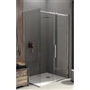 CSA Box Doccia Box Doccia Minerva A.FS+L 100x80 Apertura Scorrevole - Cristallo : Trasparente - Profilo : Argento Satinato - Versione : Destra