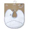 Interbaby Confezione da 2 bavaglini rotondi Nubecita in blu e grigio