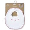 Interbaby Confezione da 2 bavaglini in rosa e grigio
