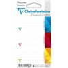 Clairefontaine 26C Un sacchetto di 12 etichette adesive 3,35x7,5 cm - colori assortiti
