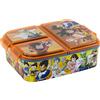 Stor Dragon Ball | Tupper con 3 Scomparti per Bambini - Contenitore per Alimenti Infantile - Porta merenda - Tupperware Decorato