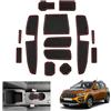 GAFAT Dacia Sandero 3 / Sandero Stepway III 2025 2026-2021 Tappetini Antiscivolo, Sandero 2024 Tappetini in Gomma per Console Centrale, Cuciture della Porta, Dacia Sandero 3 Accessori (Rosso)