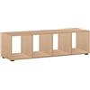FMD 13Casa - Capri F10 - Libreria. Dim: 36,5x33x141 h cm. Col: Rovere chiaro. Mat: Nobilitato.