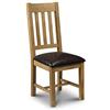 Julian Bowen, Set di 2 sedie da pranzo Astoria, rovere/marrone