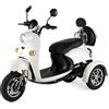 VELECO ZT63 - Scooter Disabili a 3 ruote - Completamente assemblato e pronto all'uso - Design italiano - Alta capacità di carico - Sedile confortevole (BIANCO)