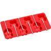 Premier Housewares 0805239 Set 6 Stampi per Dolci, a Forma di Cuore, in Silicone, Rosso