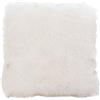 Gözze - Federa per Cuscino, Effetto Pelliccia, Design Volpe Artica, Microfibra, 50 x 50 cm - Bianco
